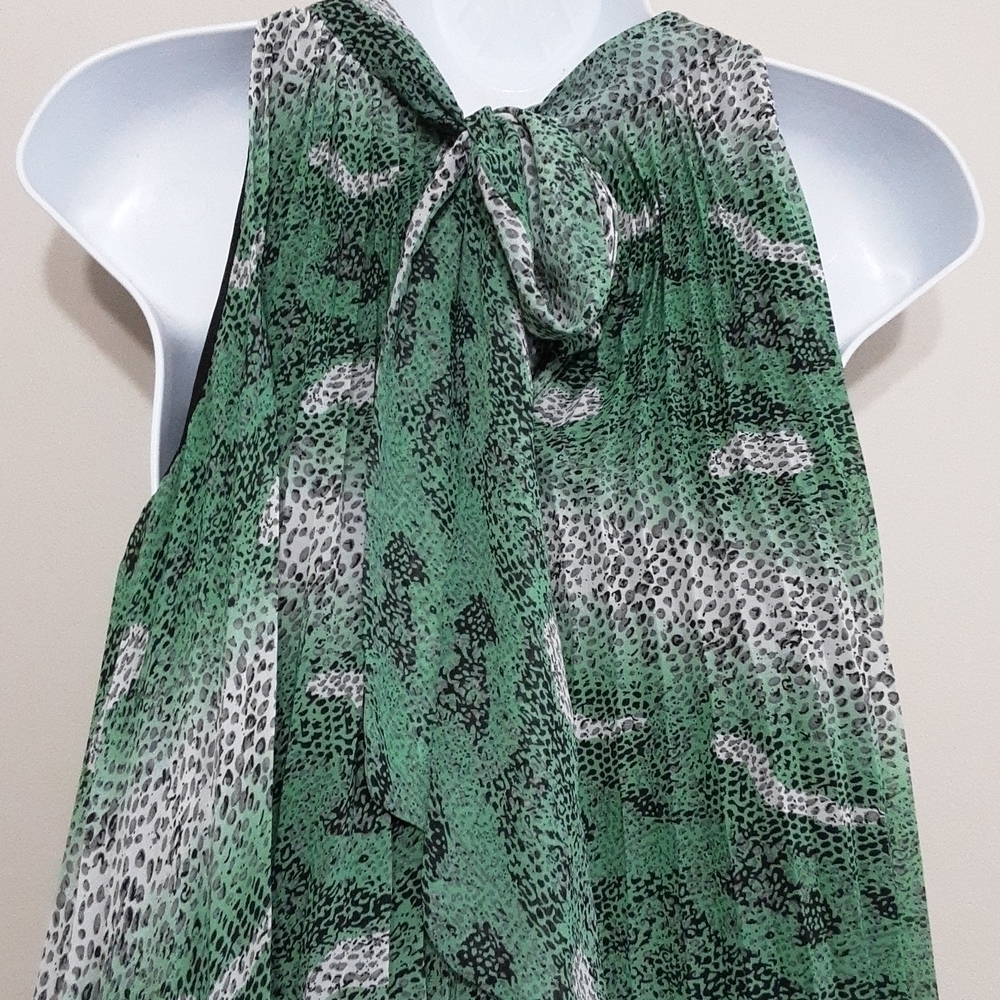 Blooming Rose Tank Pleated mini dress animals print women 22 party Festival y2k - Picture 3 of 9